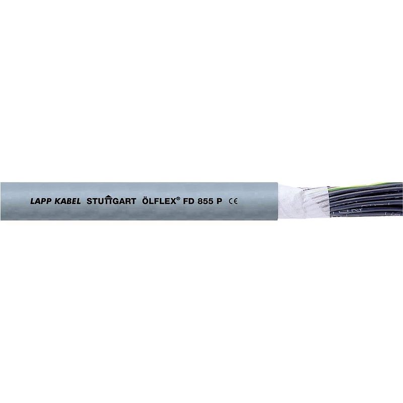 Foto van Lapp 27551-500 geleiderkettingkabel ölflex® fd 855 p 18 g 0.75 mm² grijs 500 m