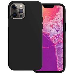 Foto van Basey iphone 14 pro max hoesje siliconen hoes case cover iphone 14 pro max-zwart