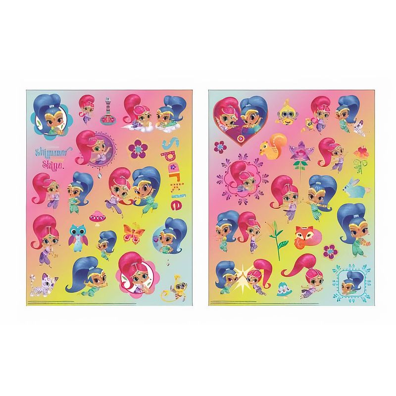 Foto van W&o stickervel shimmer en shine junior 30 cm papier 2 stuks