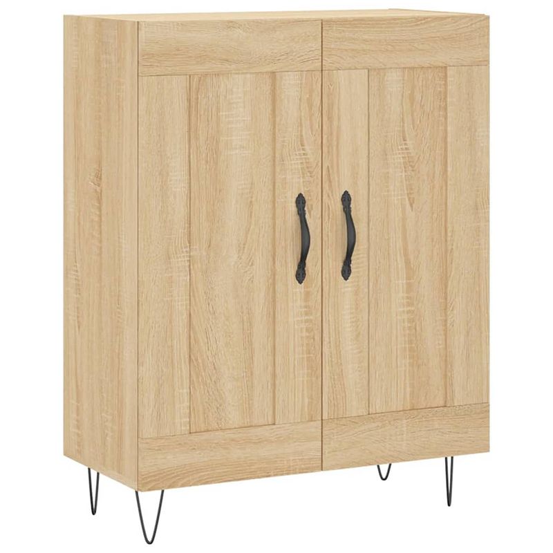 Foto van Vidaxl dressoir 69,5x34x90 cm bewerkt hout sonoma eikenkleurig