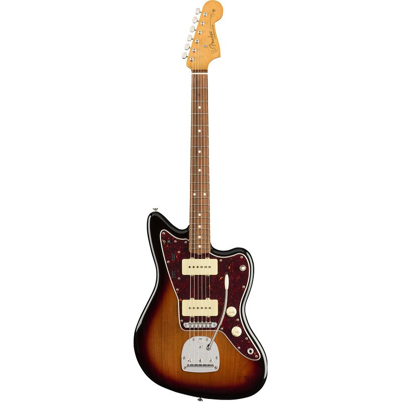 Foto van Fender vintera 60s jazzmaster mod 3-tone sunburst pf met gigbag