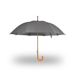 Foto van Paraplu grijs stormparaplu polyester 395g stevige paraplu opvouwbare paraplu kunstsof handvat 89cm*98cm