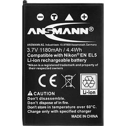 Foto van Ansmann en-el5 camera-accu vervangt originele accu en-el5 3.7 v 1180 mah