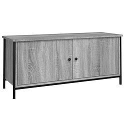 Foto van Vidaxl tv-meubel 102x35x45 cm bewerkt hout grijs sonoma eikenkleurig