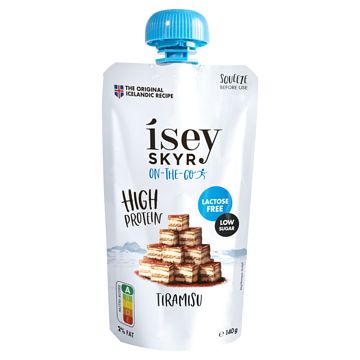 Foto van Ísey skyr pouch tiramisu 140g bij jumbo