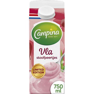 Foto van Campina stoofpeertjes vla limited edition 750ml bij jumbo