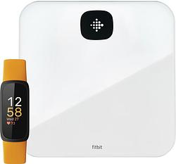 Foto van Fitbit inspire 3 geel + fitbit aria air weegschaal wit
