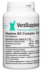 Foto van Verasupplements vitamine b3 complex 375 mg tabletten