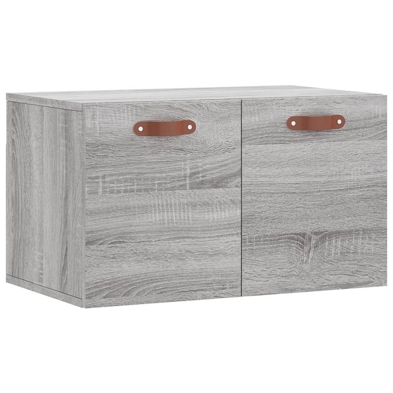 Foto van The living store wandkast - grijs sonoma eiken - 60 x 36.5 x 35 cm - displayfunctie