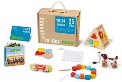 Foto van Tooky toy educational box houten speelgoed 19 24 maanden 25 delig