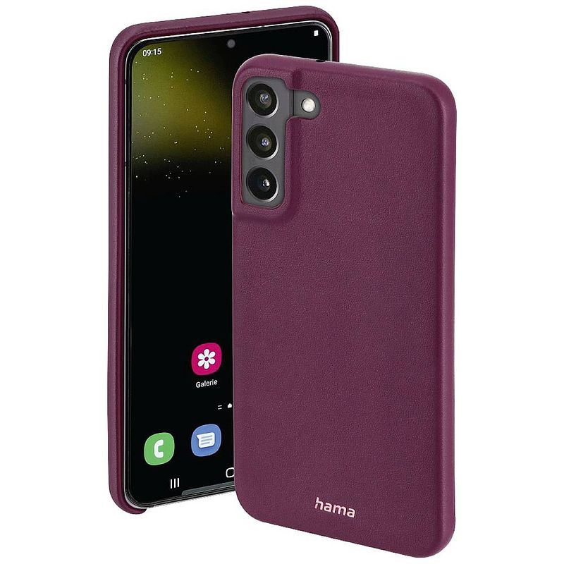 Foto van Hama finest sense backcover samsung galaxy s22+ (5g) bordeaux