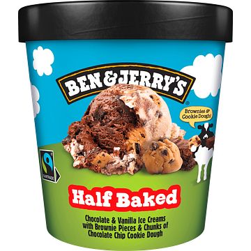 Foto van 25% korting | ben & jerry'ss classic ijs half baked 465ml aanbieding bij jumbo