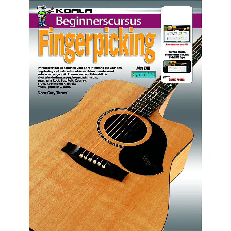 Foto van Koala beginnerscursus fingerpicking incl. downloads