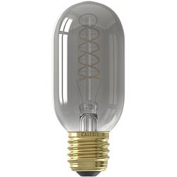 Foto van Calex - led lamp - led buislamp - filament - e27 fitting - dimbaar - 4w - warm wit 2100k - titanium