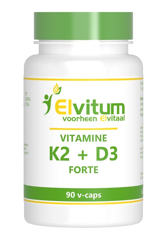 Foto van Elvitum vitamine k2 d3 forte vegicaps