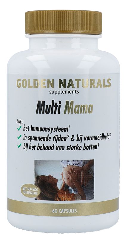 Foto van Golden naturals multi strong gold mama capsules