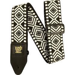 Foto van Ernie ball classic jacquard strap 5343 white savannah gitaarband