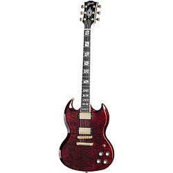 Foto van Gibson sg supreme wine red elektrische gitaar met hardshell case