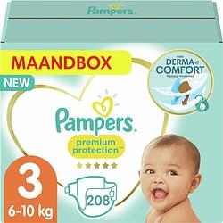 Foto van Pampers - premium protection - maat 3 - maandbox - 208 luiers - voordeel