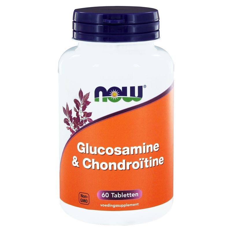 Foto van Now glucosamine & chondroitine tabletten