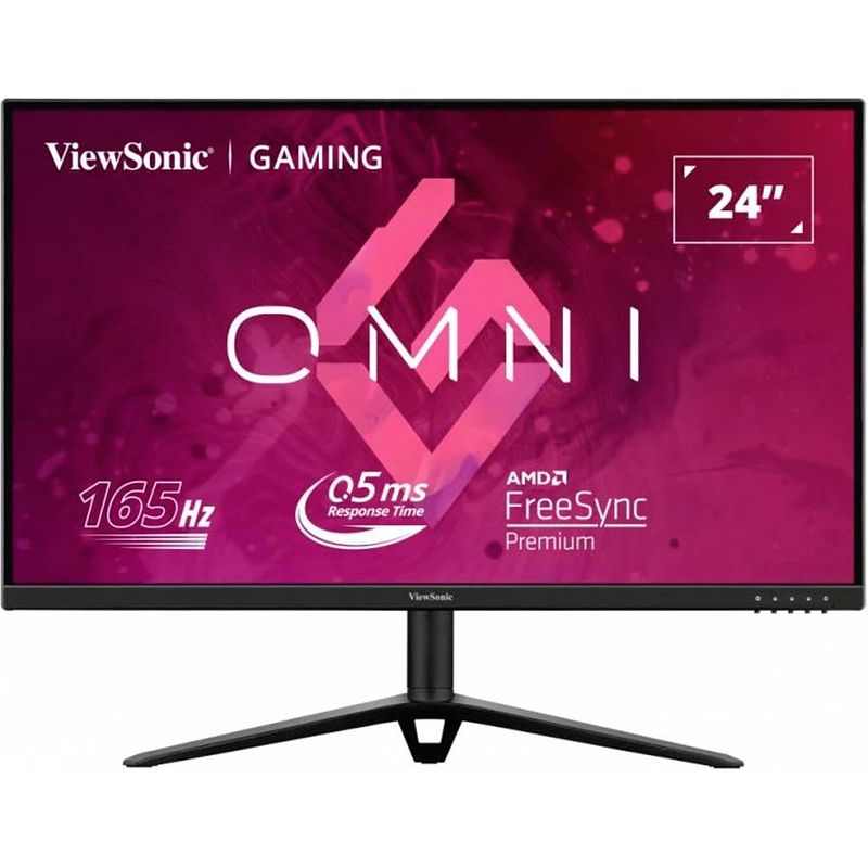 Foto van Viewsonic vx2428j gaming monitor 60.5 cm (23.8 inch) energielabel e (a - g) 1920 x 1080 pixel full hd 0.5 ms hdmi, displayport, audio, stereo (3.5 mm jackplug)