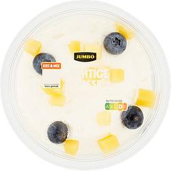 Foto van Jumbo luchtige mousse blauwe bes mango 80g aanbieding bij jumbo | 3 voor € 5,00