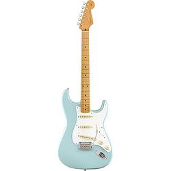 Foto van Fender vintera 50s stratocaster mod daphne blue mn met gigbag