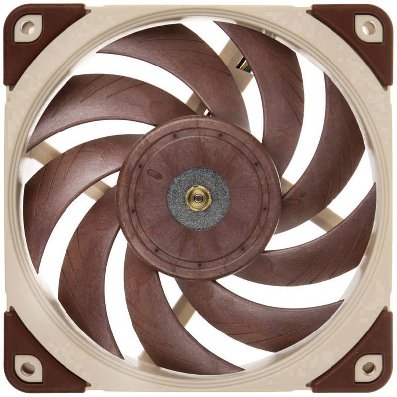 Foto van Noctua nf-a12x25 pwm pc-ventilator bruin, beige (b x h x d) 120 x 120 x 25 mm