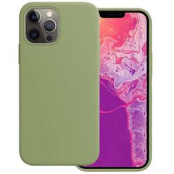 Foto van Basey iphone 13 pro max hoesje siliconen hoes case cover iphone 13 pro max-groen