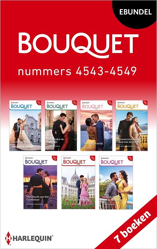 Foto van Bouquet e-bundel nummers 4543 - 4549 - michelle smart, caitlin crews, bella mason, shannon mckenna, jennifer hayward, natalie anderson, clare connelly - ebook