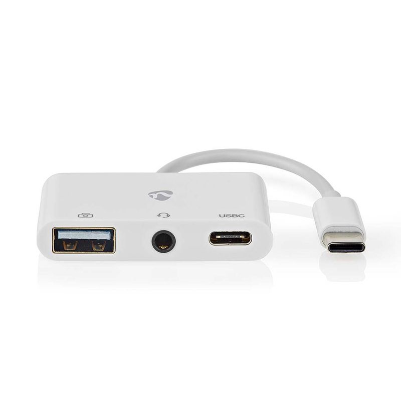 Foto van Nedis usb multi-port adapter - ccgb64790wt01 - wit