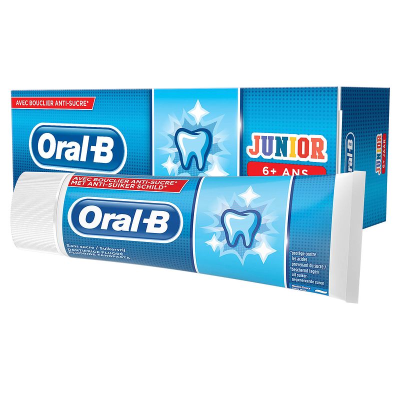 Foto van Oral-b tandpasta junior - 6+ jaar