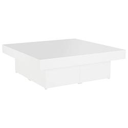 Foto van Vidaxl salontafel 90x90x28 cm spaanplaat wit