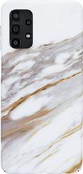 Foto van Bluebuilt white golden grey marble hard case samsung galaxy a32 5g back cover