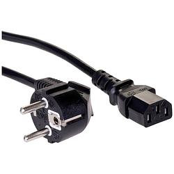 Foto van Akyga stroom adapterkabel [1x randaarde stekker - 1x apparaatstekker, female c13 10a] 1.50 m zwart