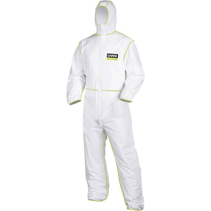 Foto van Uvex 9871012 wegwerp overall maat: xl wit