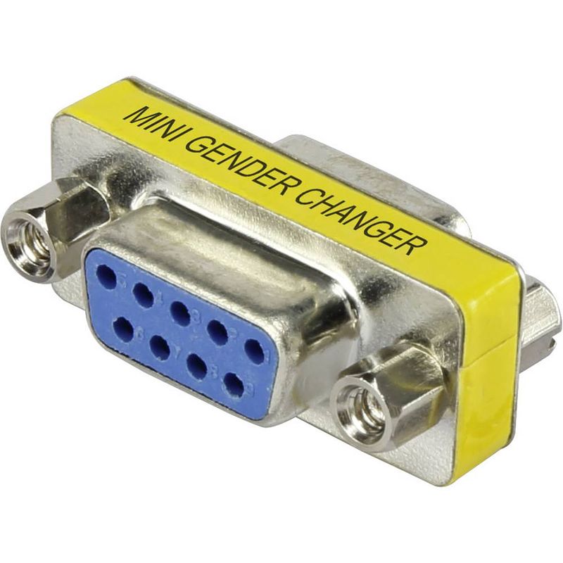 Foto van Renkforce serieel adapter [1x d-sub bus 9-polig - 1x d-sub bus 9-polig] geel