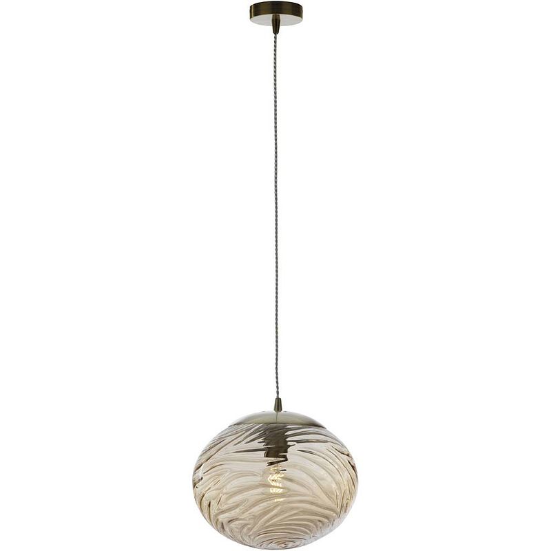 Foto van Eco-light nereide i-nereide-e-s1 ch hanglamp e27 40 w champagne, chroom