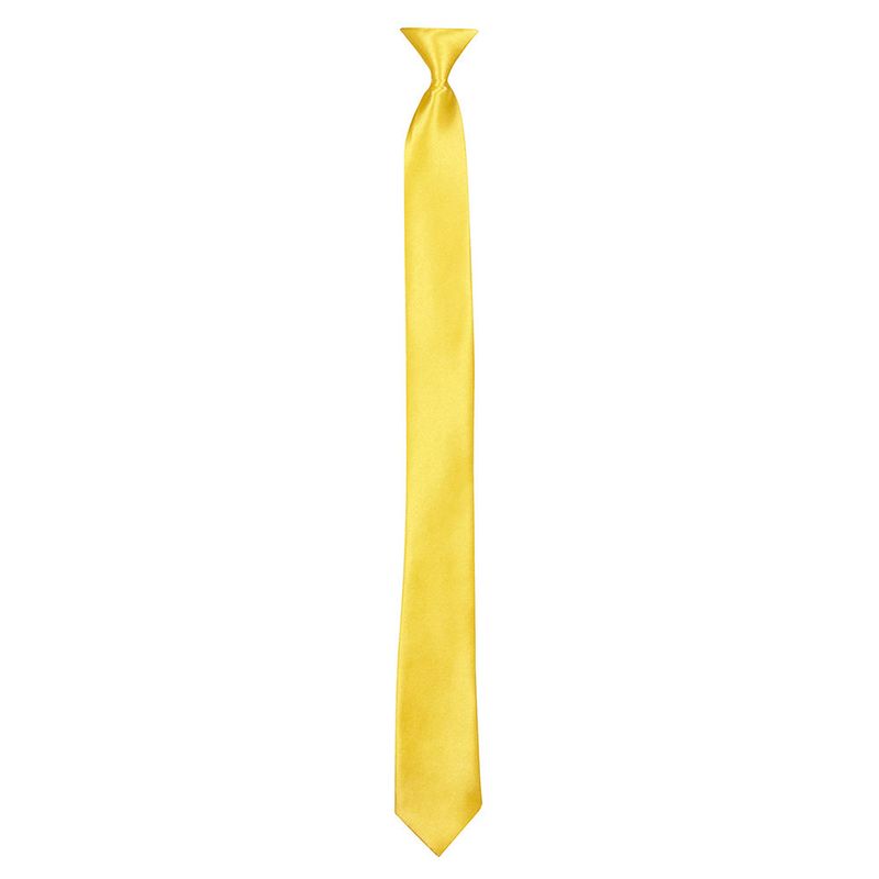 Foto van Verkleed stropdas geel 50 cm - verkleedstropdassen