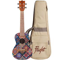 Foto van Flight art series auc-33 fusion concert ukelele met gigbag