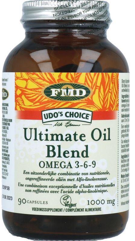 Foto van Udos choice ultimate oil blend capsules 90st