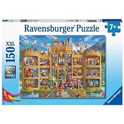 Foto van Ravensburger kinderpuzzel 150 xxl kijkje in het ridderkasteel