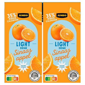 Foto van Jumbo light drink sinaasappel 10 x 200ml