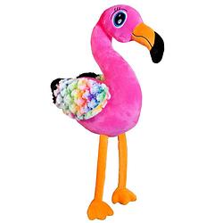 Foto van Pluche speelgoed knuffeldier flamingo van 28 cm - knuffeldier
