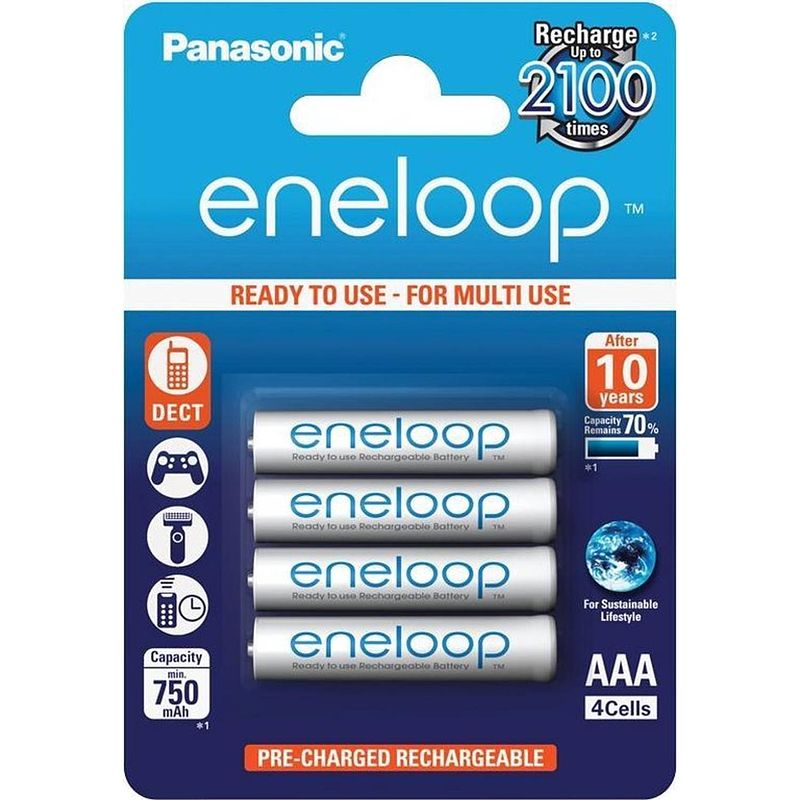 Foto van Panasonic eneloop micro aaa 750 mah - 4 stuks