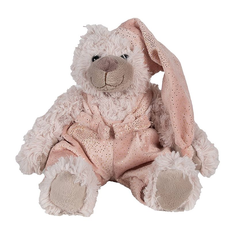 Foto van Clayre & eef knuffel beer 22 cm roze pluche roze