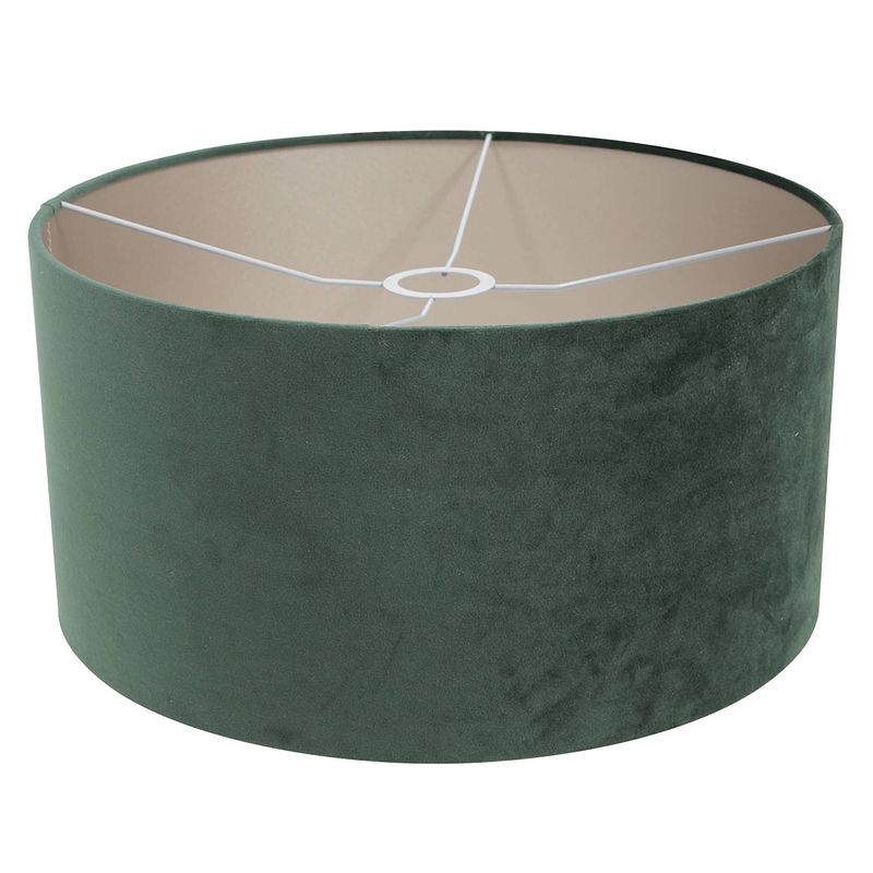 Foto van Steinhauer prestige chic lampenkap groen velours 20 cm hoog