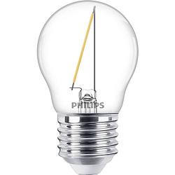 Foto van Philips lighting 76425800 led-lamp energielabel f (a - g) e27 kogel 1.4 w = 15 w warmwit (ø x l) 4.5 cm x 7.8 cm 1 stuk(s)