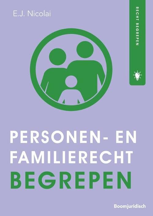 Foto van Personen- en familierecht begrepen - e.j. nicolai - paperback (9789462908987)