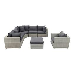 Foto van Suns parma loungeset xl - inclusief loungestoel - white grey